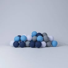 Гирлянда Cotton ball lights на 10 шаров 2,7м, Sailor Blue: Тип Хлопковые шарики