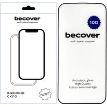 Захисне скло для iPhone BeCover Tempered Glass 10D Black для iPhone 13 Pro (711514): Колір черный