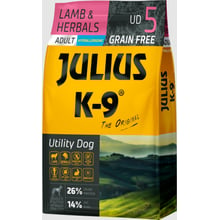 Беззерновий сухий корм Julius-K9 Dog Food Utility Dog Adult Lamb & Herbals Ягня та Трави для собак 10 кг (5998274311166): Тип Сухой корм