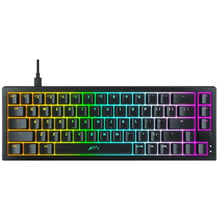 Клавиатура Xtrfy K5 68 keys Kailh Red Hot-swap RGB UA Black (K5-RGB-CPT-BLACK-R-UKR): Подключение проводное