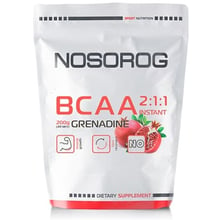 Аминокислота для спорта Nosorog Nutrition BCAA 2:1:1 200 g /36 servings/ Pomegranate: Тип BCAA