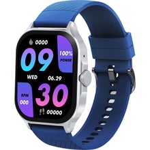 Смарт-часы Globex Smart Watch Urban Silver-Blue: Дисплей 2.1" IPS (320x390)