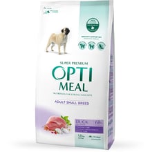 Сухой корм Optimeal Adult Small Breed Dogs для собак малых пород с уткой 1.5 кг (4820215362368): Тип Сухой корм