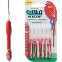 GUM TravLer Зубна щітка для міжзубних проміжків 0.8 mm 6 шт: Вид Интердентальная