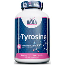 Амінокислота для спорту Haya Labs L-Tyrosine 500mg 100 caps / 100 servings: Тип Тирозин