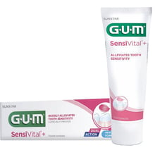 GUM Sensivital+ Зубная паста 75 ml: Назначение Чувствительные зубы, Очищение