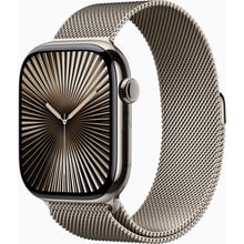 Apple Watch Series 10 46mm GPS+LTE Natural Titanium Case with Natural Milanese Loop: Розмір 46mm