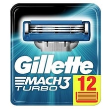 Gillette Mach3 Turbo Сменные касеты для бритья 12 шт: Вид Сменные кассеты