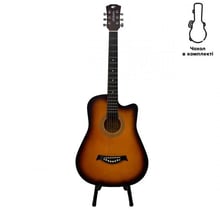 Акустическая тревел гитара Alfabeto Traveler (3 Tone Sunburst) + чехол: Тип Акустическая гитара