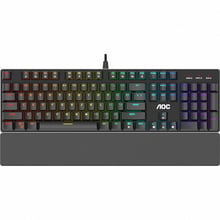 Клавиатура AOC GK500 Gaming RGB Outemu Red USB (GK500DR2R): Подключение проводное