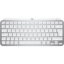 Клавиатура Logitech MX Keys Mini For Mac Wireless Illuminated Pale Grey (920-010526): Подключение беспроводное