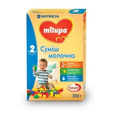 Milupa молочна суміш 350 г №2: Тип Суміші молочні