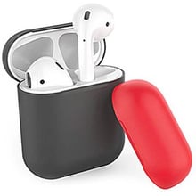 Чехол для наушников AhaStyle Silicone Duo Case Navy Blue/Red (X0023OAR91) for AirPods: Тип Чехол