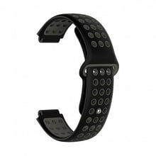 Fashion Nike-style Silicone Band Black/Gray for Garmin Universal 16: Колір сірий