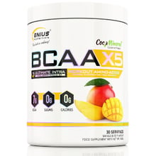 Аминокислота для спорта Genius Nutrition BCAA-X5 360 g / 30 servings / Mango: Тип BCAA