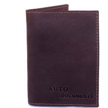 Чоловіча обкладинка для документів DNK Leather темно-коричнева (DNK-Auto-H-col-F): Стать Чоловік