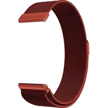 BeCover Milanese Style 20mm Red Wine for Garmin Vivoactive 3 /3 Music/Vivomove HR/Vivomove (707717): Цвет бордовый