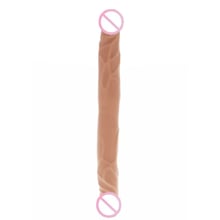 Реалистичный двойной фаллоимитатор Toy Joy Double Dong 14 inch, 35.5х3.5 см, (телесный): Назначение Для двойного проникновения