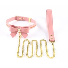 Нашийник з повідцем LOCKINK Sevanda Love Heart Butterfly Leather Collar Set - Pink: Виробник LOCKINK