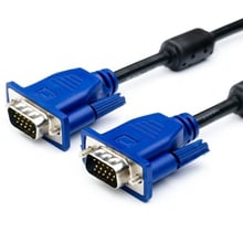 Кабель і перехідник Atcom VGA - VGA (M/M), HD15M/HD15M, 25 м, Black (13274): Тип кабель