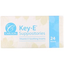 Carlson Labs Key•E Suppositories 24 Soothing Inserts Суппозитории Key•E