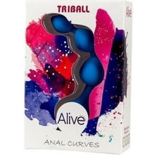 Анальні кульки Alive Triball Blue: Для кого унісекс