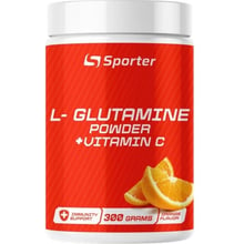 Амінокислота для спорту Sporter L - Glutamine + Vitamin C 300 g / 54 servings / Orange: Тип Глютамины