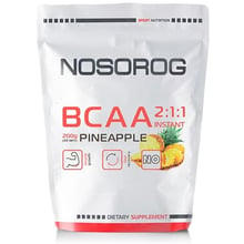 Амінокислота для спорту Nosorog Nutrition BCAA 2:1:1 200 g /36 servings/ Pineapple: Тип BCAA