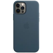 Чохол для iPhone Apple Leather Case with MagSafe Baltic Blue (MHKK3) for iPhone 12 Pro Max: Колір синій