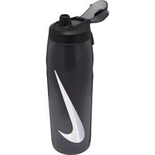 Фляга Пляшка Nike REFUEL BOTTLE LOCKING LID 32 OZ Антрацит чорно-сріблястий Уні 946 мл (N.100.7670.054.32): Виробник Nike