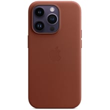 Аксесуар для iPhone Apple Leather Case with MagSafe Umber (MPPK3) для iPhone 14 Pro: Колір коричневый