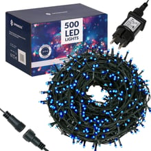 Гирлянда Springos уличная 25 м 500 LED голубая (CL0523): Тип Бахрома