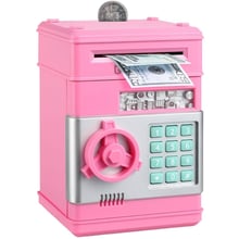 Игрушечный сейф-копилка UFT Cashbox Pink музыкальный с электронным купюроприемником (UFTCashboxPink): Тип аксессуар