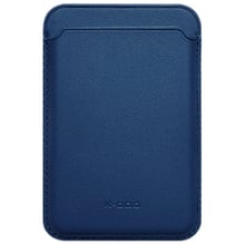 Чехол для iPhone K-DOO Leather Wallet MagSafe Dark Blue: Цвет синий