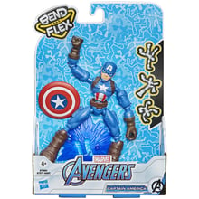 Фігурка Hasbro Месники Бенди 15 см E7869 Avengers Bend And Flex Captain America (E7377_E7869): Тип Персонаж мультфільму, фільму