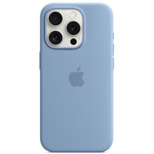 Аксесуар для iPhone Apple Silicone Case з MagSafe Winter Blue (MT1L3) для iPhone 15 Pro: Колір голубой