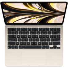 Apple MacBook Air 13" M2 256Gb Starlight Custom (Z15Y000AU) 2022: Екран 13.6" (2560x1664) / IPS / Технология True Tone