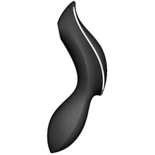 Вакуумний стимулятор із вібрацією Satisfyer Curvy Trinity 2 Black: Для кого Для женщин