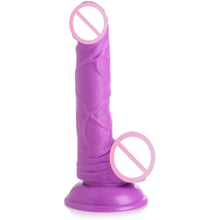 Фалоімітатор Pop Peckers 6.5" Dildo With Balls Purple: Призначення Вагинальные