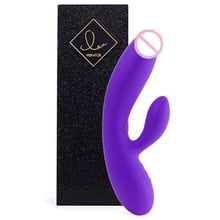 Гнучкий вібратор кролик з двома моторами FeelzToys Lea Rabbit Vibrator Medium Purple: Для кого Для жінок