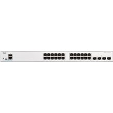 Сетевой коммутатор Cisco C1300-24P-4G: Порты только Gigabit Ethernet (10/100/1000)