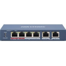 Мережевий комутатор Hikvision DS-3E0106HP-E: Порти только Fast Ethernet (10/100)