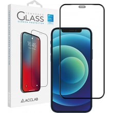 Аксесуар для iPhone ACCLAB Tempered Glass Full Glue Black for iPhone 12 mini: Колір чорний