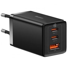 Зарядное устройство Baseus Wall Charger GaN5 Pro 2xUSB-C+USB 65W with USB-C Cable Black (CCGP120201): Особенности Быстрая зарядка, Power Delivery (PD), USB-C