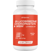 Sporter Glucosamine Chondroitin MSM + D3 120 Tablets (817071)