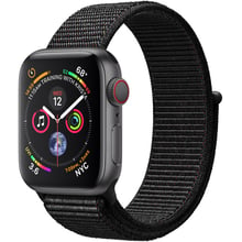 Apple Watch Series 4 40mm GPS+LTE Space Gray Aluminum Case with Black Sport Loop (MTUH2, MTVF2): Цвет серый (Space Gray)