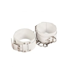 Кайдани Leather Dominant Leg Cuffs, white: Виробник sLash