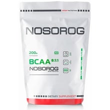 Аминокислота для спорта Nosorog Nutrition BCAA 8:1:1 200 g /40 servings/ Natural: Тип BCAA