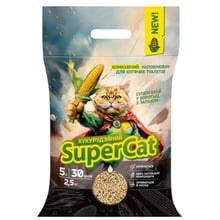 Наполнитель кукурузный SuperCat комкующийся для кошачьих туалетов 2.5 кг (3539): Вид Кукурузный