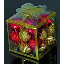 Набор шариков Jumi 20 шт 2.5 см золотой красный (5900410294851GOLDRED)